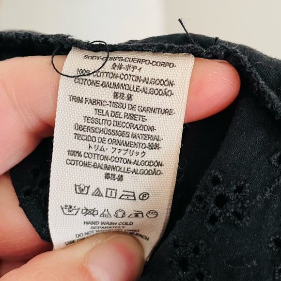 Free People Black Button-Up Top - Picture 8 of 8